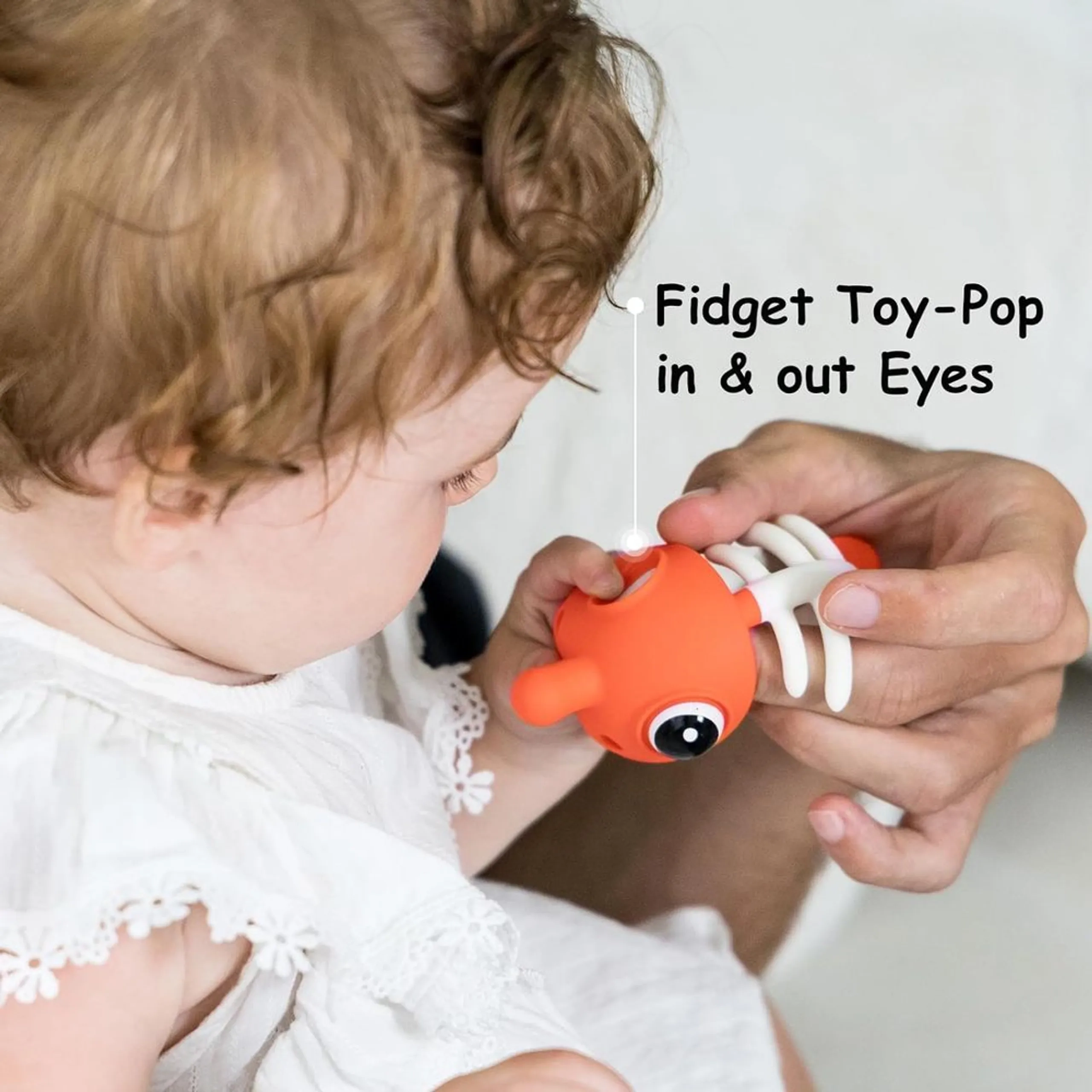 3-in-1 Clownfish Fidget Sensory Teether Toy