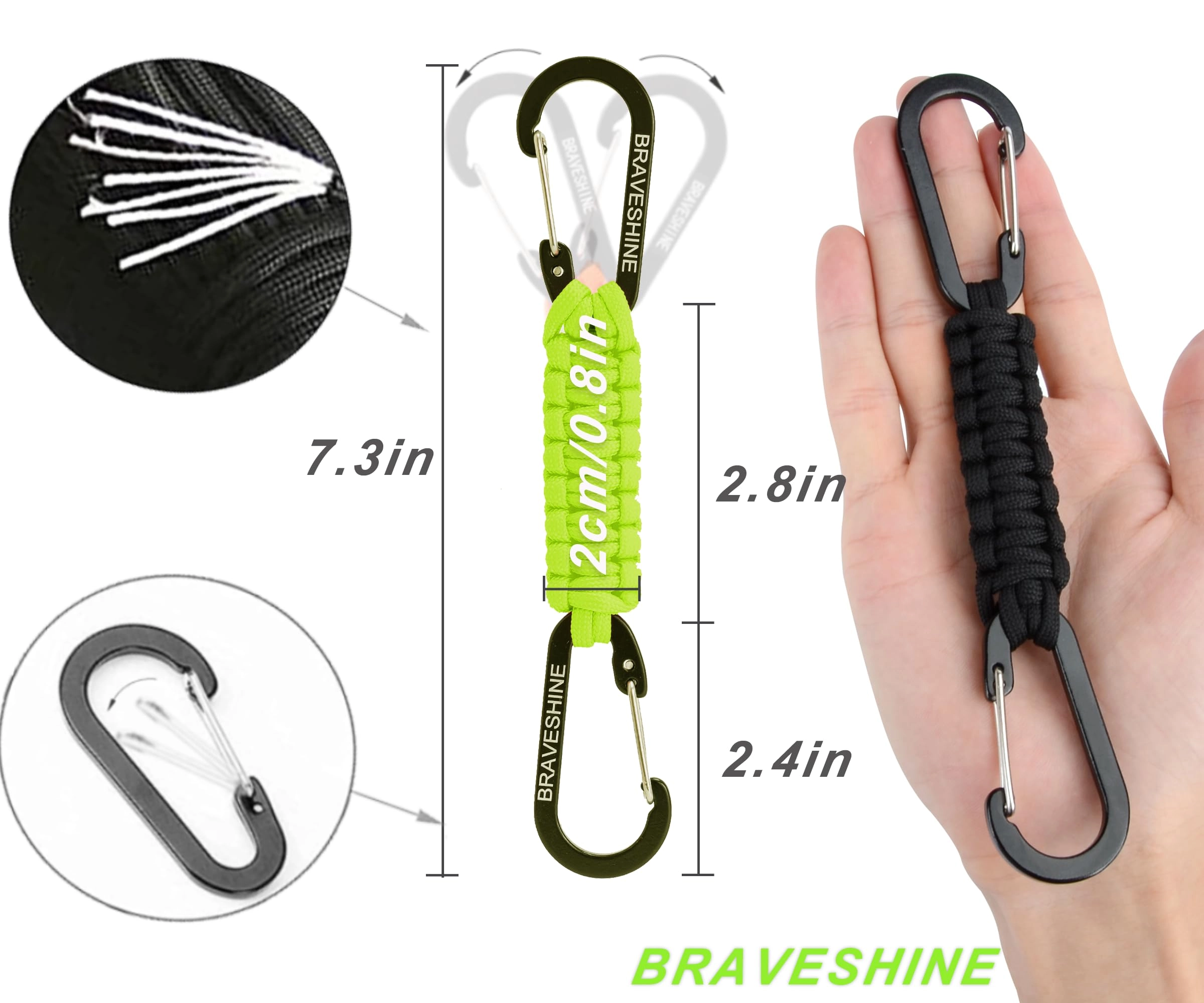 Paracord keychain