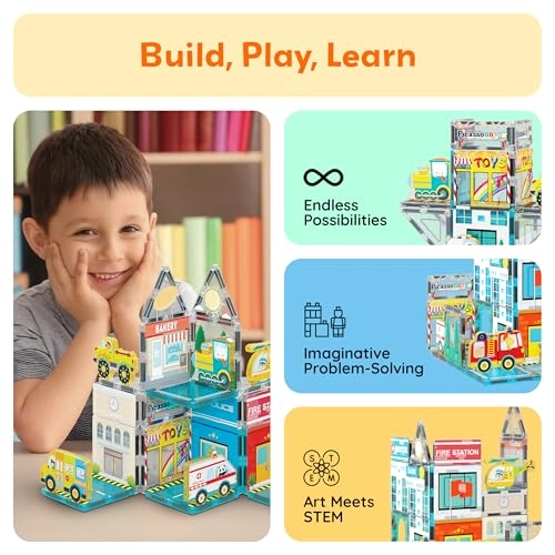 Magnet Tile Building Blocks - Metro City 26 pcs
