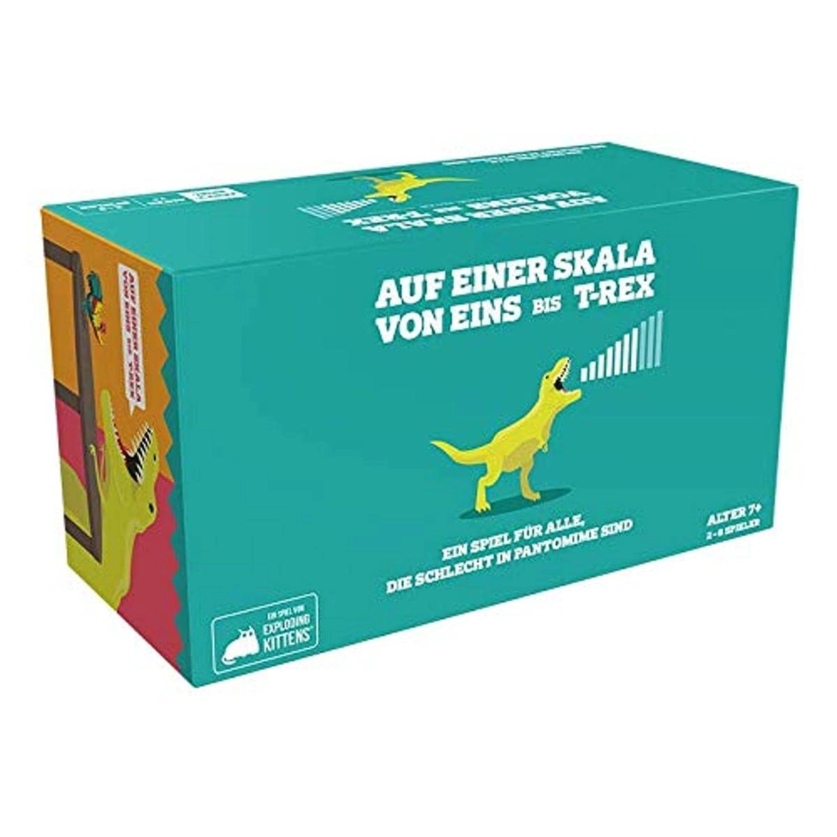 Exploding Kittens: On a Scale from One to T-rex - Card Game (German)
