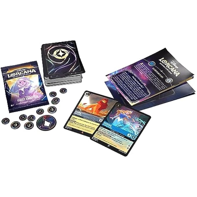 DISNEY LORCANA TCG: THE FIRST CHAPTER STARTER DECK - SAPPHIRE & STEEL EDITION Pack