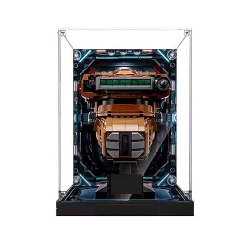 TRUSTFAR Acrylic Display Case - 3mm Transparent 18.6 x 18.6 x 26 cm Compatible with Lego 75351