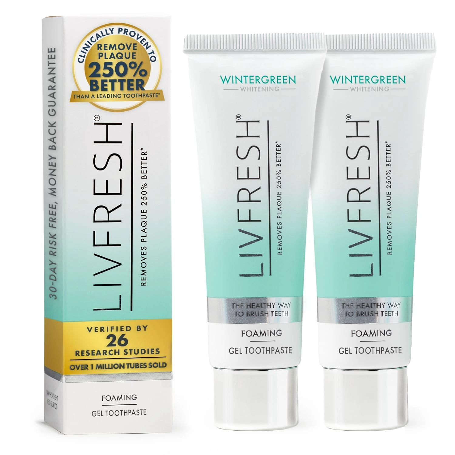 livfresh Gel Wintergreen Toothpaste Adult 3.5 Ounce