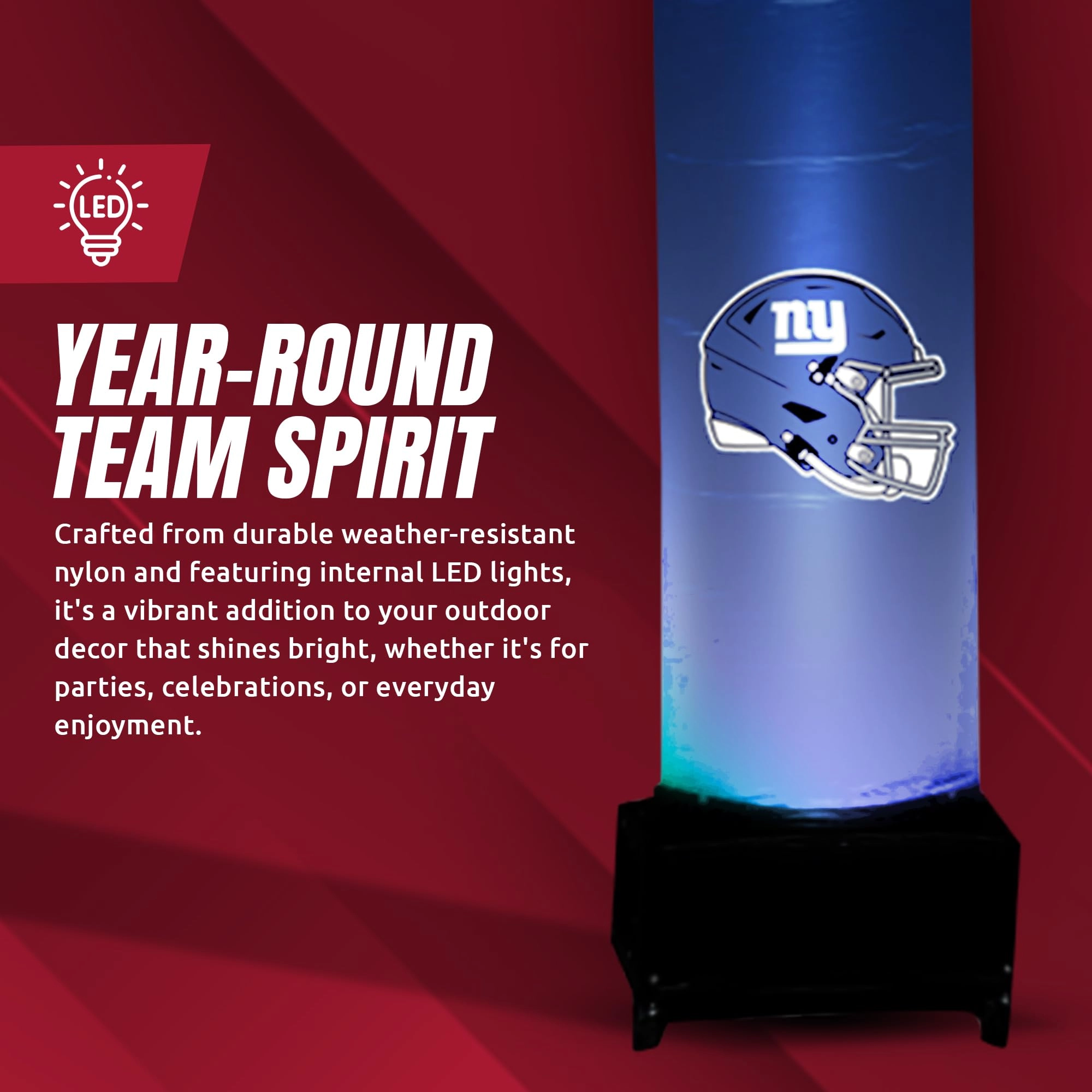 Inflatable Tube Guy - New York Giants 8ft LED