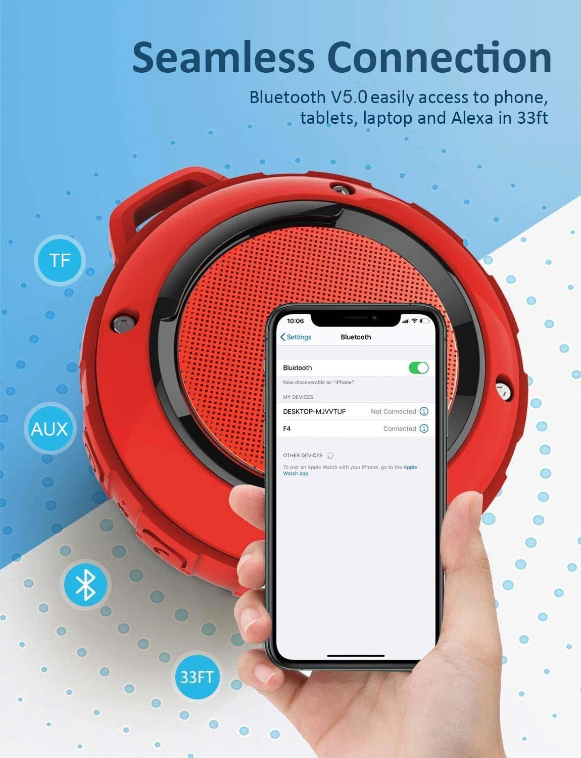 Outdoor Waterproof Bluetooth Speaker