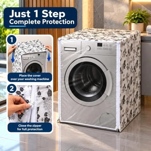 Front Load Washing Machine Cover - LG Samsung IFB Whirlpool Haier Voltas Bosch Siemens
