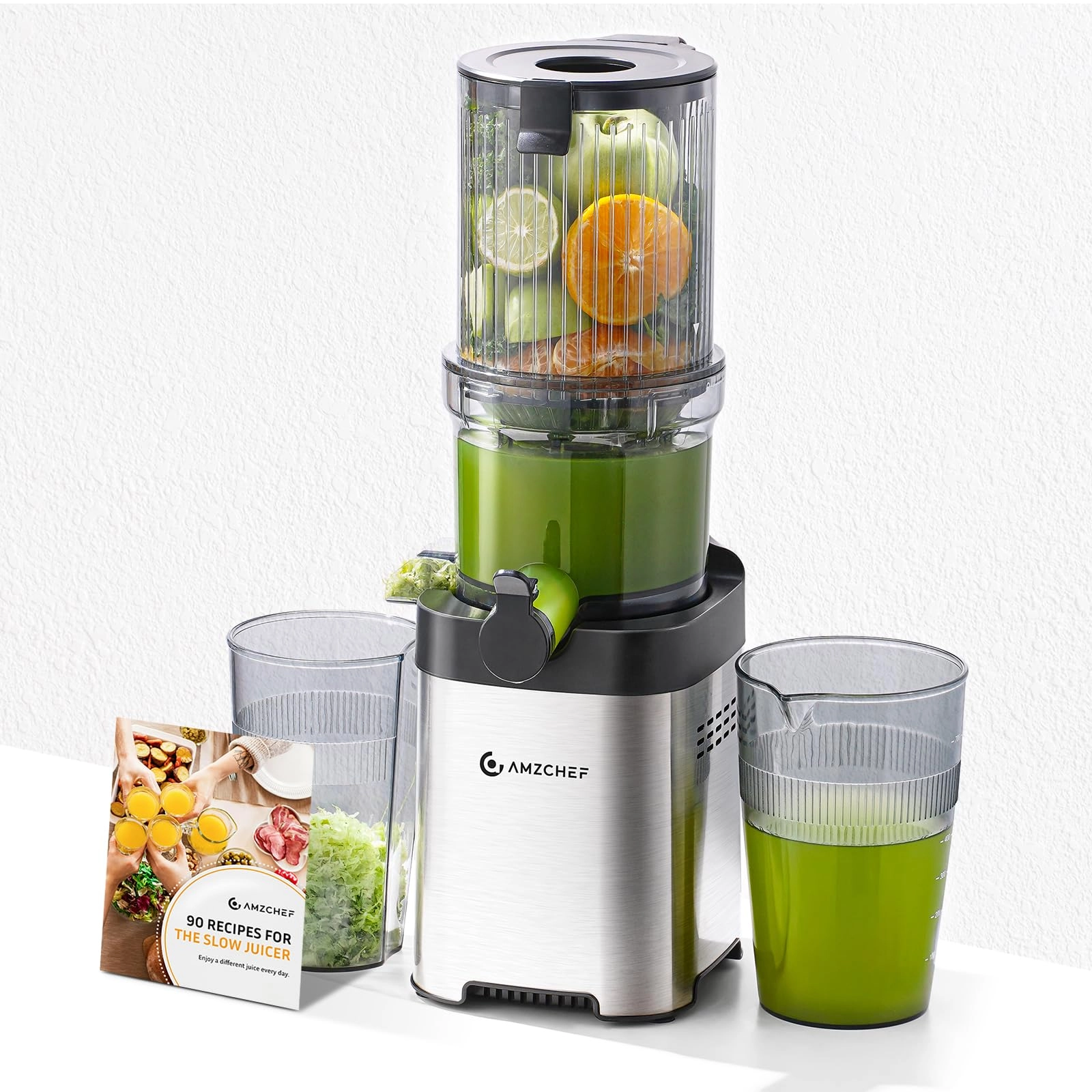 Amzchef Cold Press Juicer - 180 watts 1.6 Liters