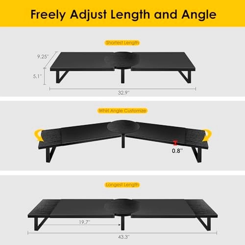 Dual-Monitor Stand - 2 Monitors 55 inch