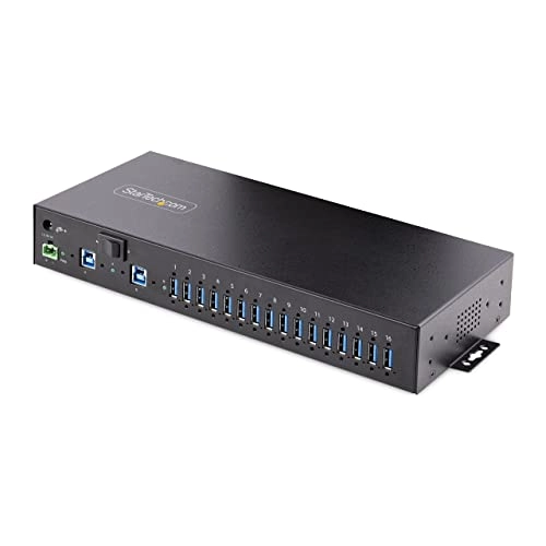 StarTech.com 16Port Industrial USB 30 Hub - 2port host switch