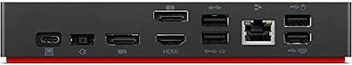 ThinkPad USB Type-C Dock Gen 2 40AY0090US + USB Type-C Cable + ThinkPad 90W AC Adapter + Power Cord + Quick HDMI Cable with Ethernet + DisplayPort Cable + UltraSoft MicroFiber Cloth