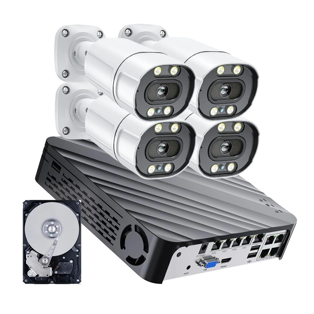 DFHSADF 8MP 4K Security Camera System