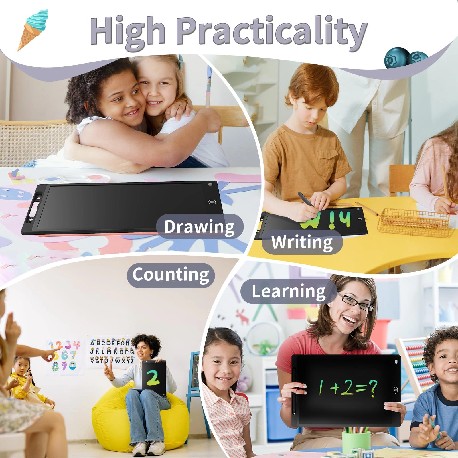 LCD Drawing Board - 2+ years 2 pcs Pack