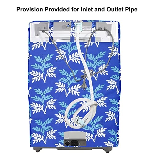 PVC Waterproof Front Load Washing Machine Cover - 5KG to 7.5KG Blue