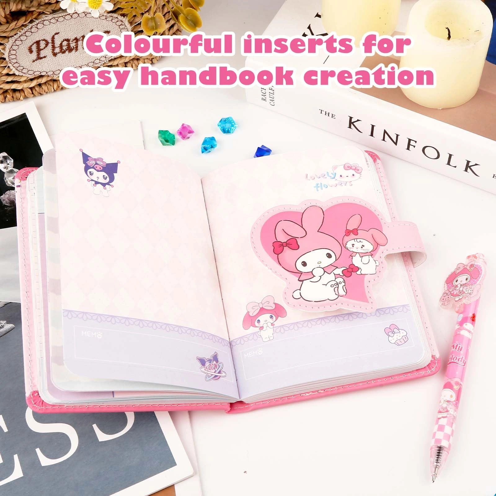 Me-lody Diary Book - PU leather Magnetic Clasp 95 pages