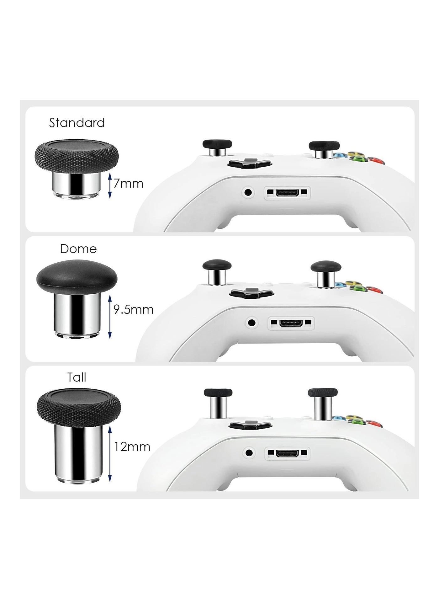 Controller Thumbsticks - PS5 Xbox One S/Elite + T8 Cross Screwdrivers