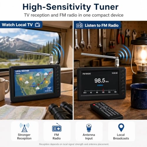 Portable Digital TV - 1080p 5 Inches
