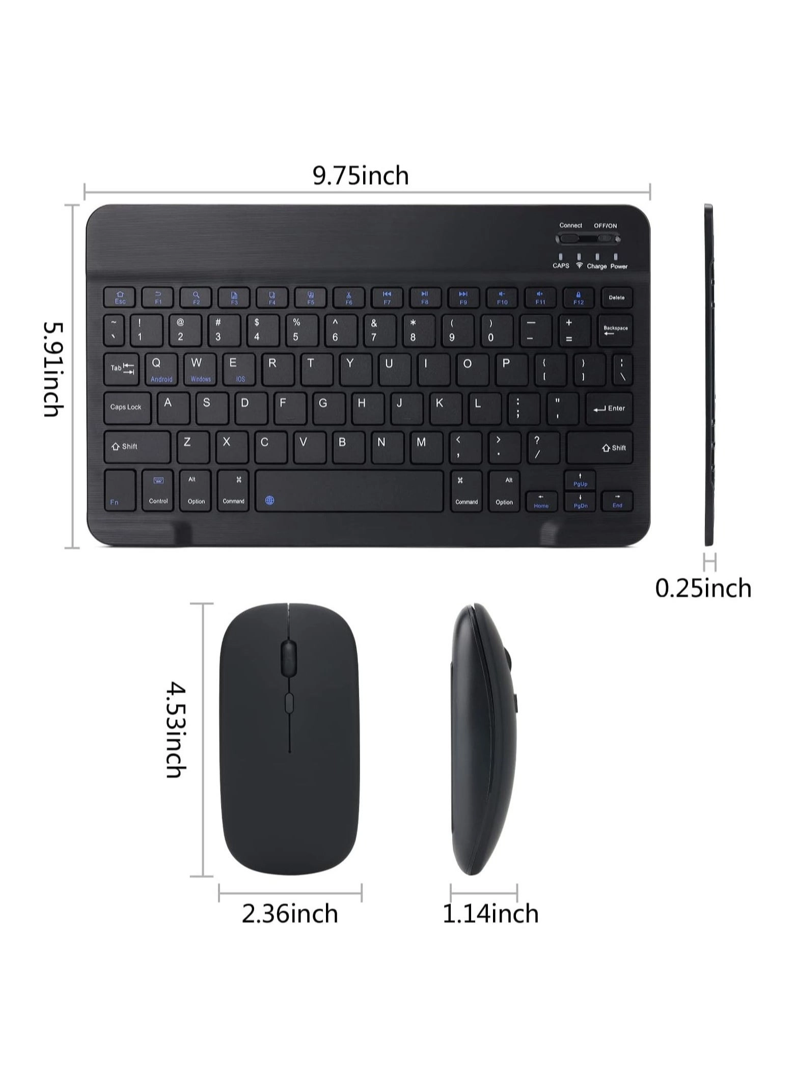 Keyboard and Mouse Combo - US Wireless