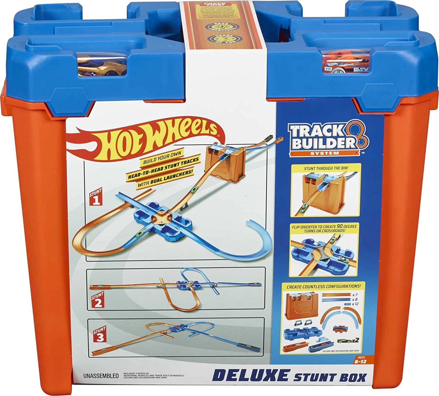 Hot Wheels Track Builder Deluxe Stunt Box - Gift Set Ages 6 To 12