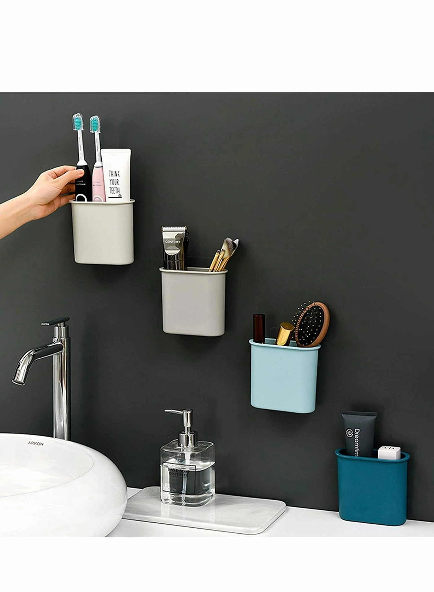 Toothbrush Holder - 2 piece(s) Wall Mounted Pack