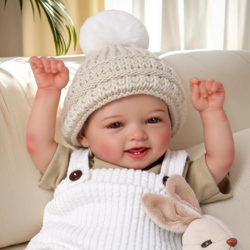 Mia Reborn Baby Doll - 17 Inch Brown Hair Ages 3+