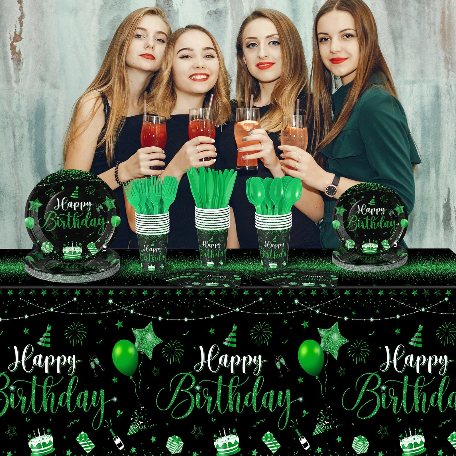 171 Pcs Happy Birthday Party Supplies