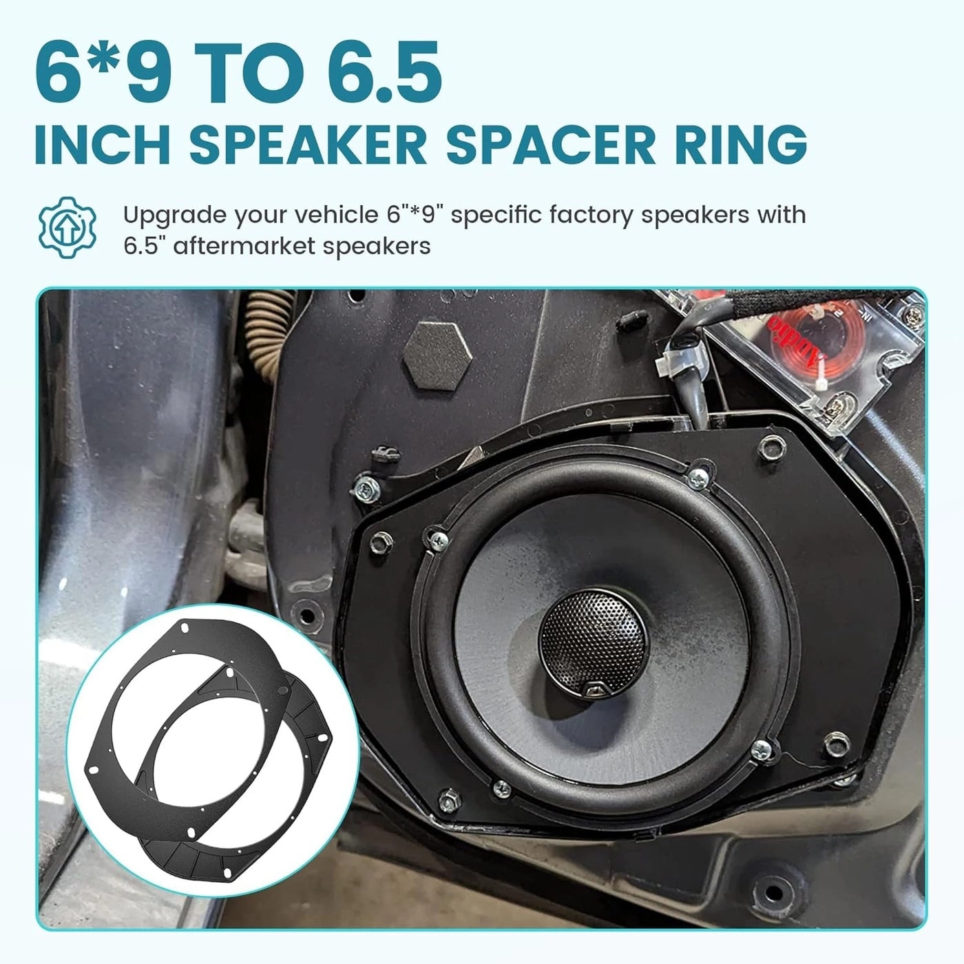 Speaker Adapter Bracket - 6.5 Inch Wire Harness