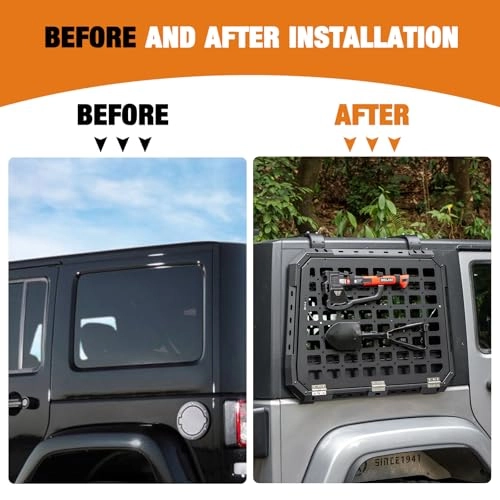 Rear Window Storage Panel Kit - Jeep Wrangler JK & JLU 2007-2018