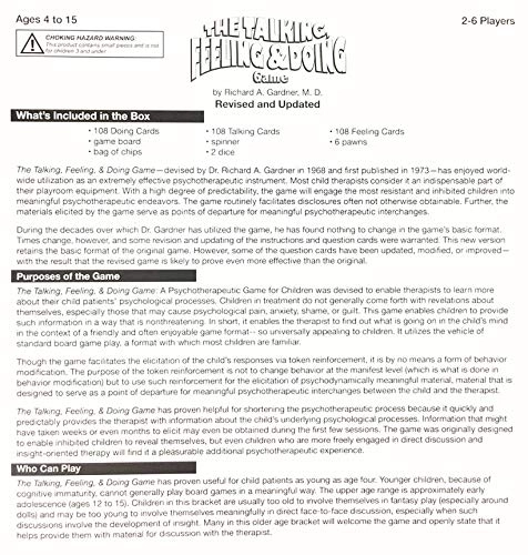 Talking, Feeling and Doing Game - 4 and Up