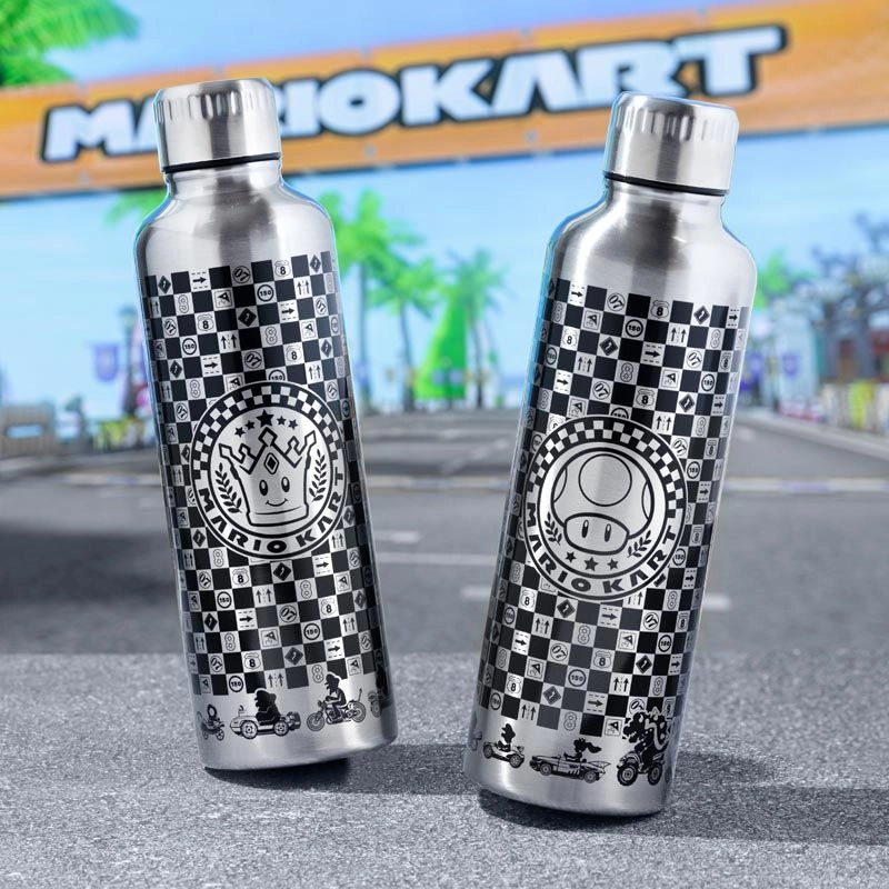 Mario Kart Metal Water Bottle - 500ml (16floz)