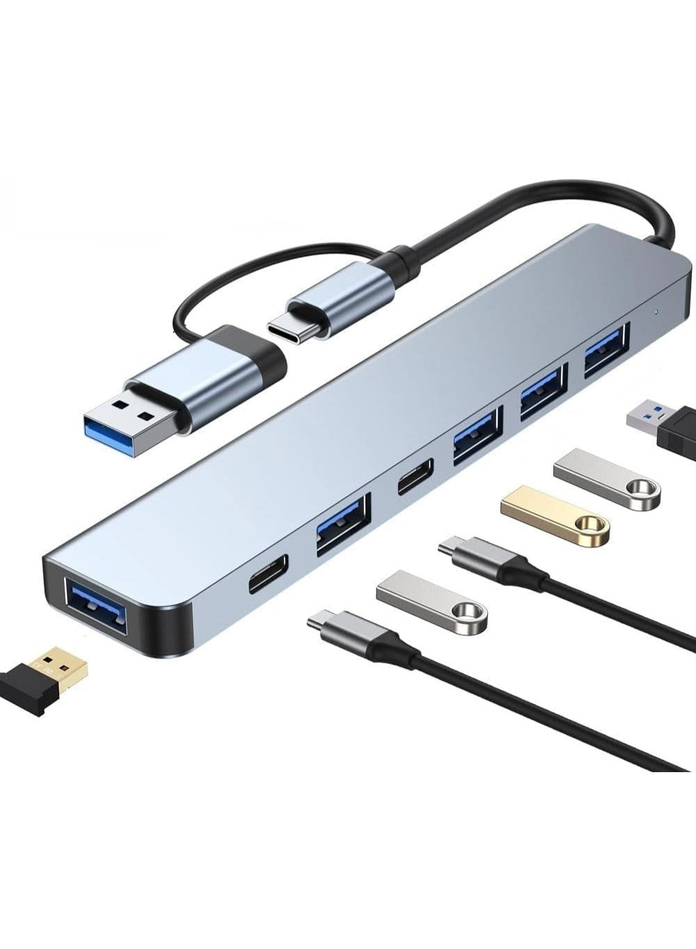 MXM Hub-7-Ports - USB 3.0 100W Power Delivery Gigabit Ethernet