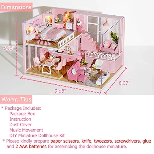 DIY Miniature Dollhouse Kit - Warm Moment 1:24