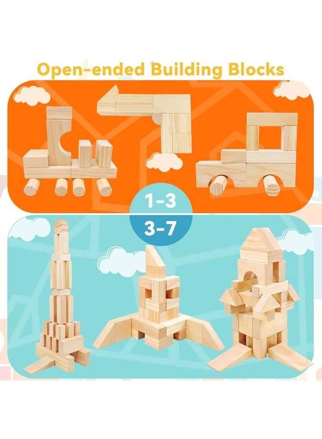 Wooden Blocks - 64 pcs