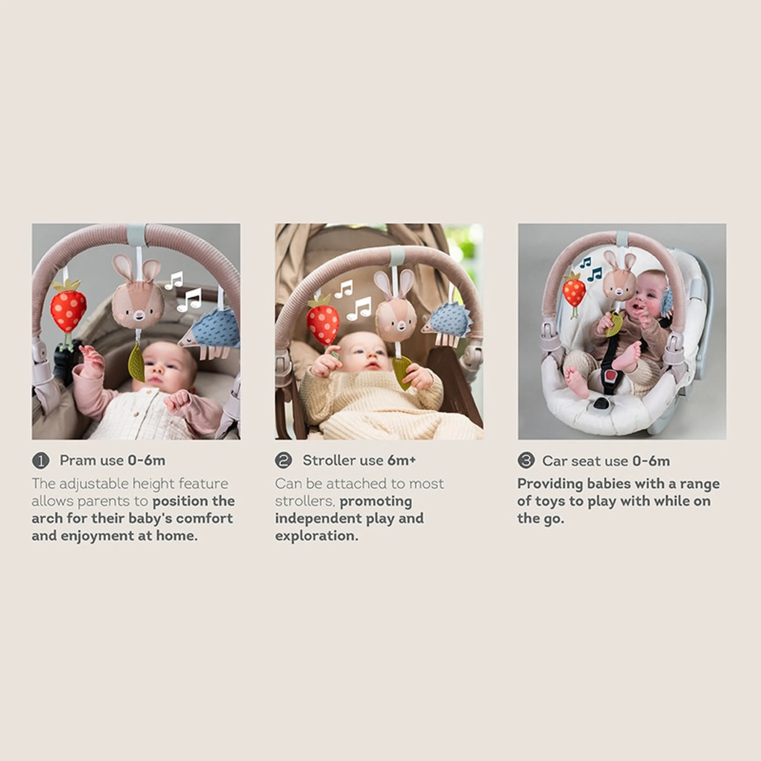 Musical Bunny Arch - Suitable for 0 month & above