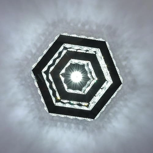 Hexagonal Crystal Chandelier - 6500K