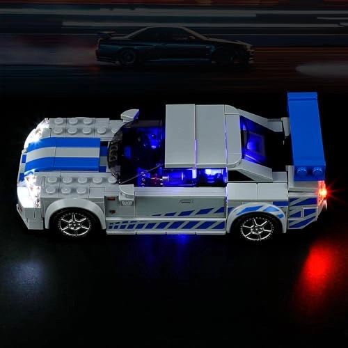 Light Kit for LEGO Speed Champions Nissan Skyline GT-R 76917 - Plastic 1