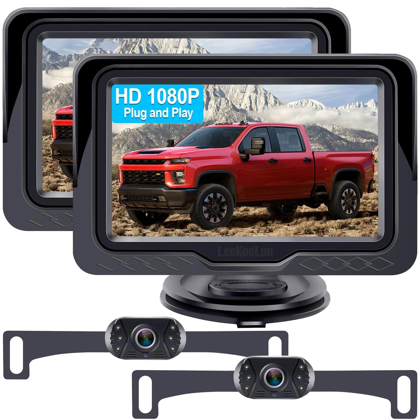 Dual RV Backup Camera System - Night vision wireless 1080P