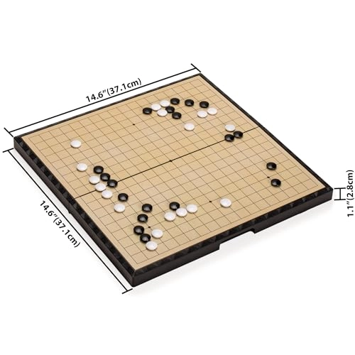 Go Game Set - Magnetic Single Convex Stones