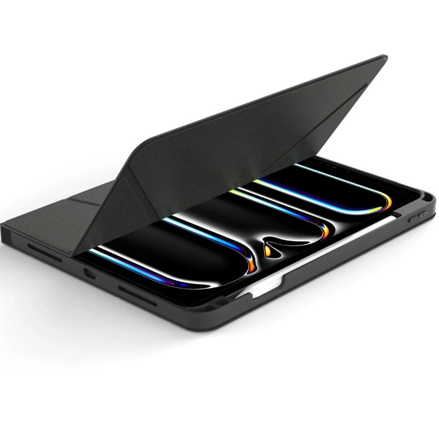 Tri-Fold Stand Case with Stylus Holder for iPad Pro 11-inch (2024)