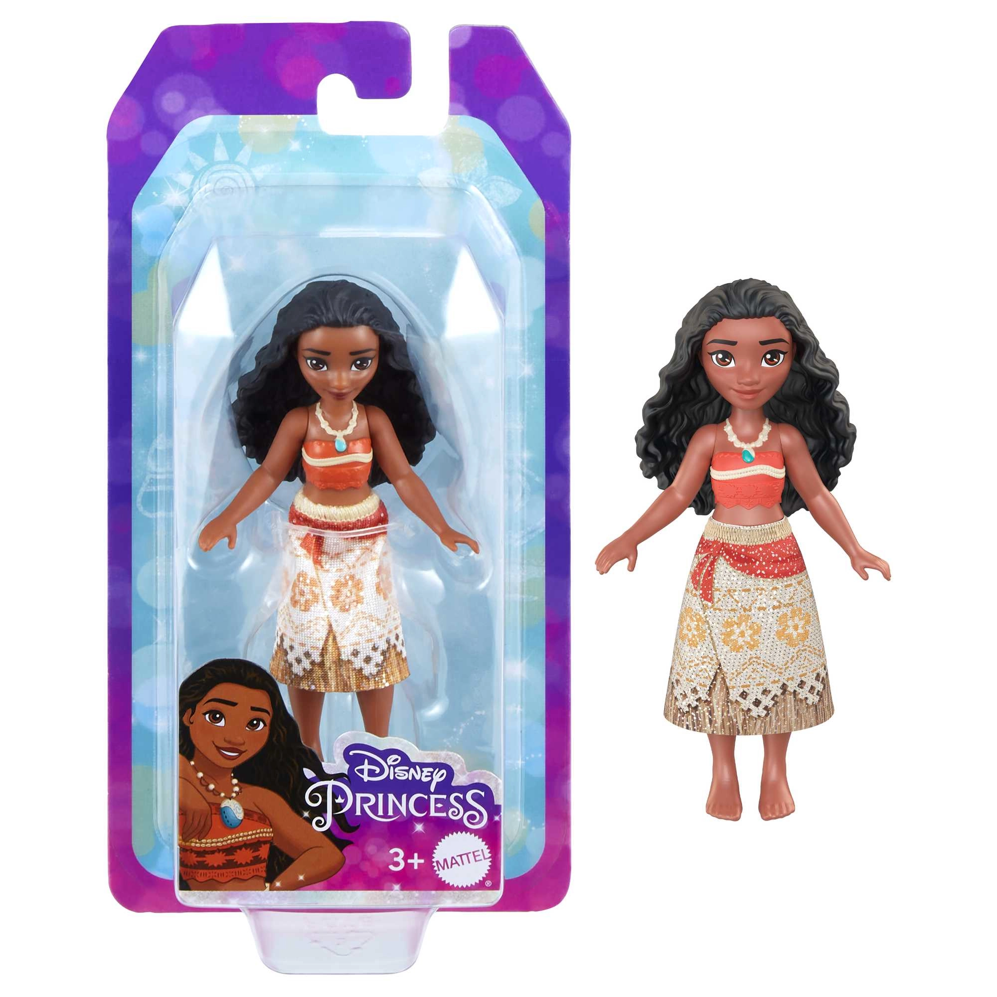 Disney Princess Small Dolls - 6 Posable 13 Tea Party Accessories Ages 3+
