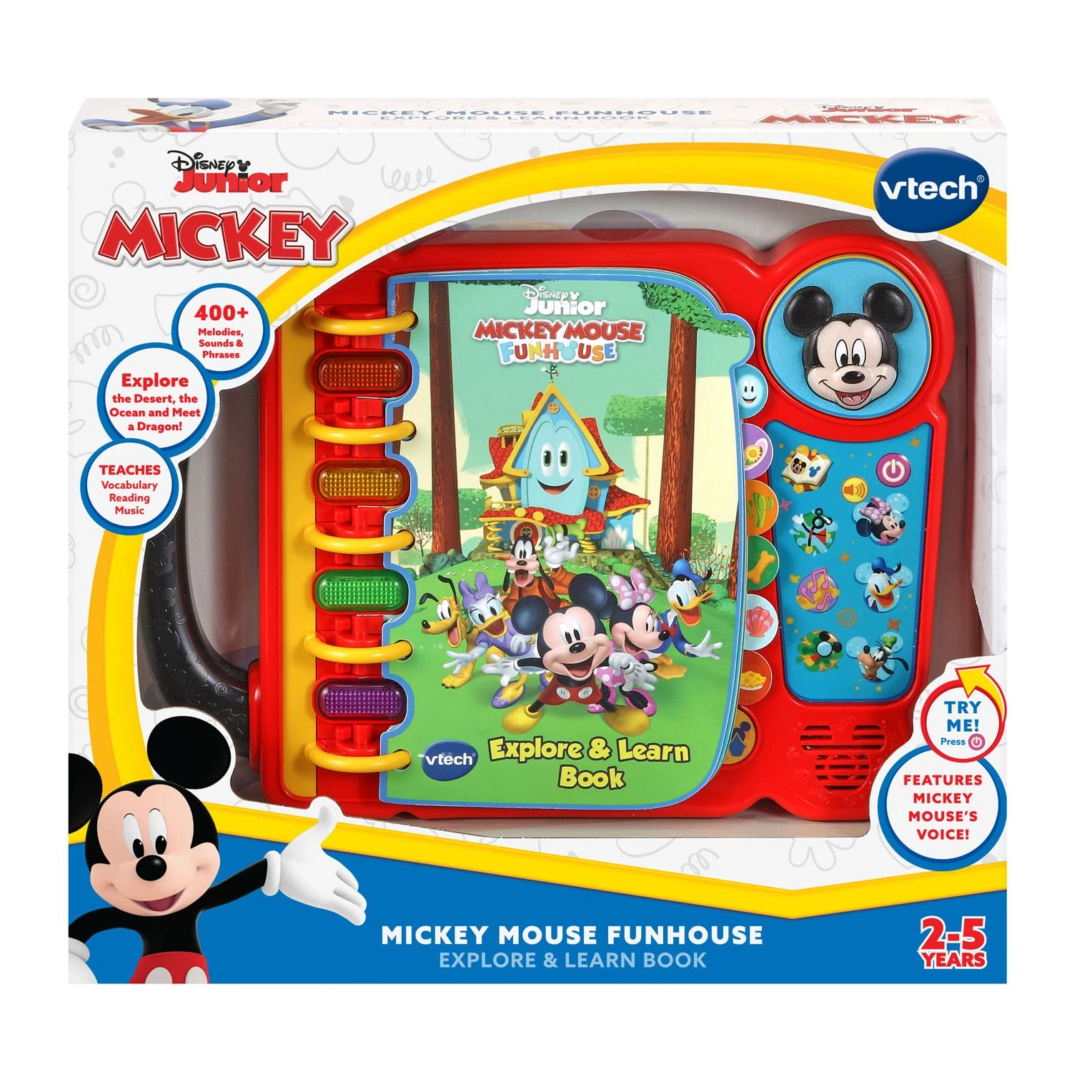 Mickey Mouse Funhouse Explore and Learn Book - 2 to 5 years