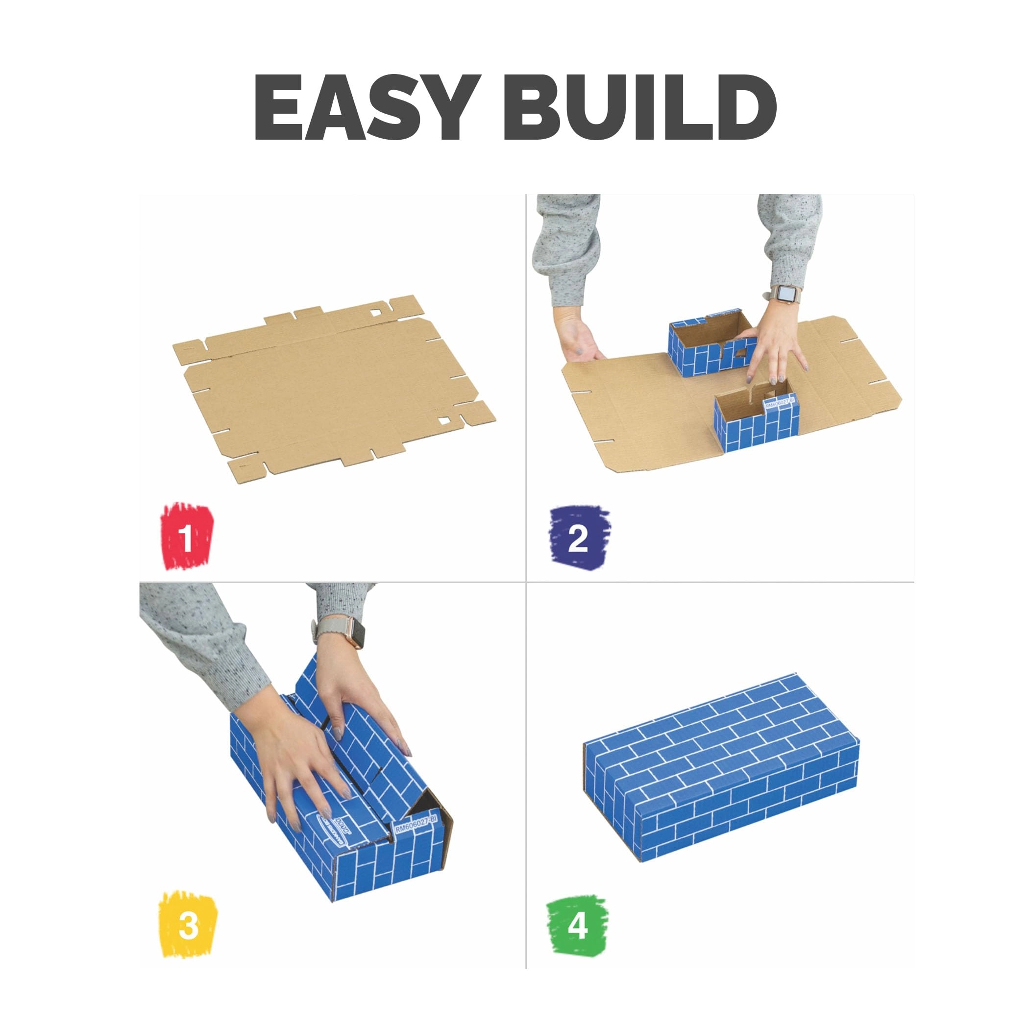 Cardboard Building Blocks - 40 pcs