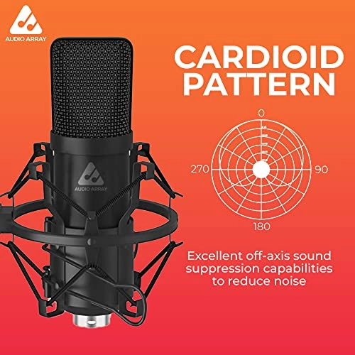 AM-C2 XLR Microphone - Condenser Kit Pro MAX Boom Arm
