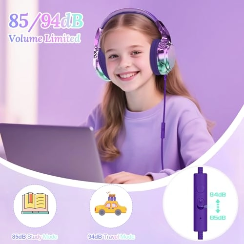 USB C Kids Headphones - Wired Headphone