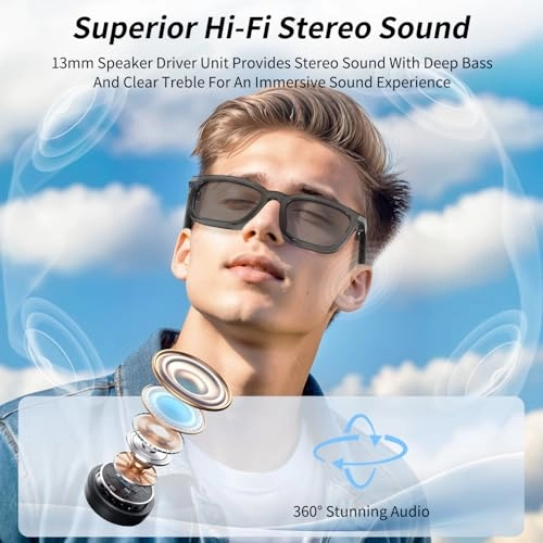 Smart Glasses - Bluetooth Touch Control Voice Control