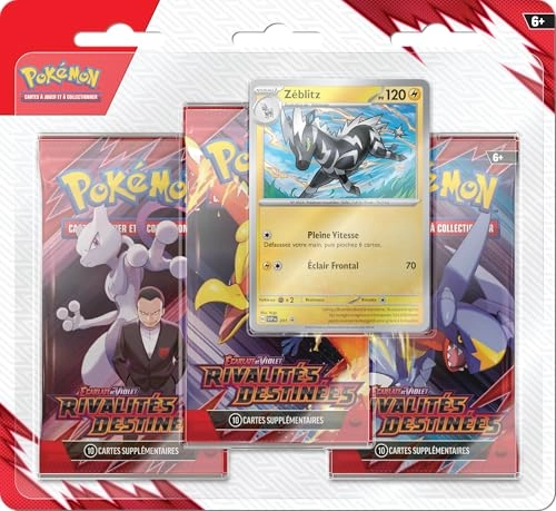 Zeblitz Booster Pack - 3 Boosters + Shiny Promo Card - 1