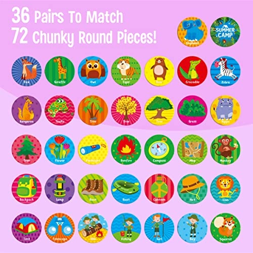 Memory Matching Game - 3 years and up 72 pieces