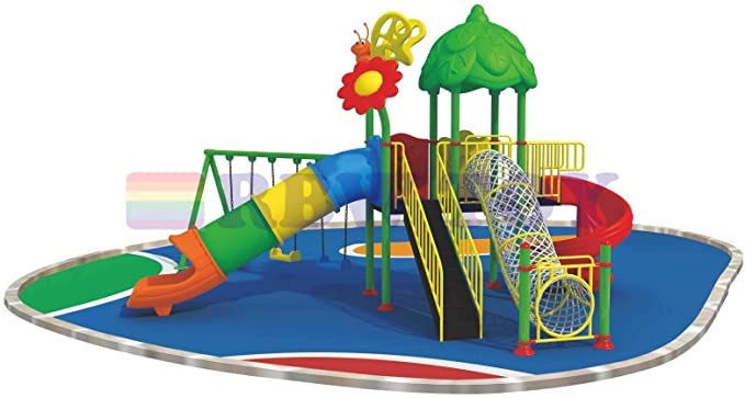 Rainbow Toys RW-12033 - Outdoor Children Playground Set 6.1 * 5.8 * 3.3 Meter