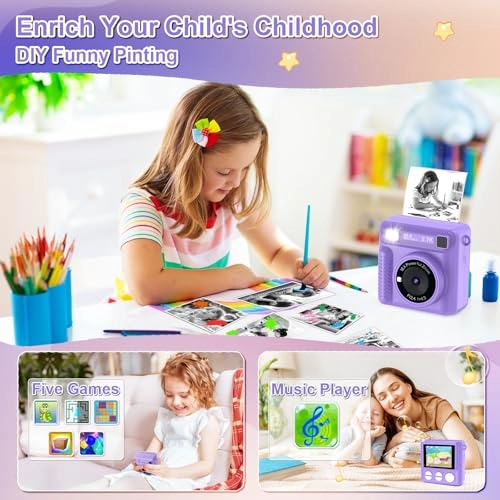 Kids Camera Instant Print - 1080P 32G