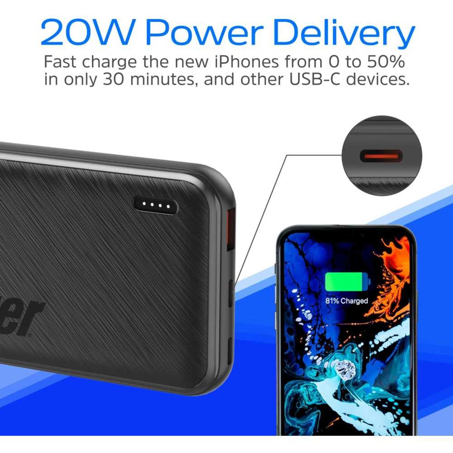 UE10055PQ - 10000 mAh 22.5 Watts Fast Charging