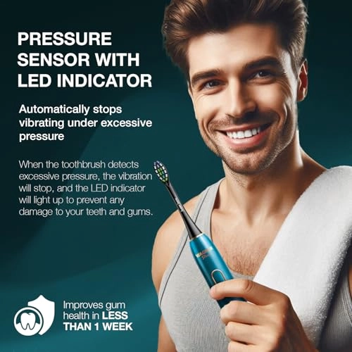 IntelliBrush - 50,000 VPM 8 Brush Heads Pressure Sensor